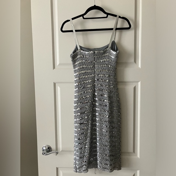 Nanette Lepore Silver Sequin Dress - Picture 2 of 3